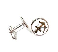 Gemelli per polsini camicia, Ingranaggio A Freccia, Corrosione, Stile Steam Punk, Sagittario, Dodici Segni Zodiacali, Fibbia Per Polsino Personalizzata, Accessorio Per Camicia, Regalo Per Contabile, C