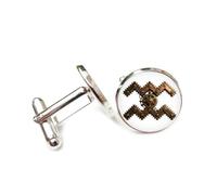 Gemelli per polsini camicia, Ingranaggio In Bronzo Anticorrosione Meccanico In Stile Steampunk, Acquario, Dodici Segni Zodiacali, Fibbia Personalizzata Per Polsino, Accessorio Per Camicia, Regalo Per