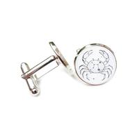 Gemelli per polsini camicia, Mappa A Forma Di Granchio Con Linea Stellare Cava, Topologia, Dodici Segni Zodiacali Del Cancro, Fibbia Per Polsino, Accessorio Per Camicia, Regalo Per Contabile, Capo, Af