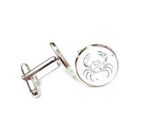 Gemelli per polsini camicia, Mappa A Forma Di Granchio Con Linea Stellare Cava, Topologia, Dodici Segni Zodiacali Del Cancro, Fibbia Per Polsino, Accessorio Per Camicia, Regalo Per Contabile, Capo, Af