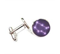 Gemelli per polsini camicia, Mappa Stellare Gemelli Semplice Quantistica Regalo Di Fortuna Per Amici Con Intreccio Quantistico, Dodici Segni Zodiacali Versatili, Fibbia Da Polso Personalizzata, Access