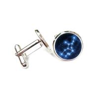 Gemelli per polsini camicia, Nebulosa Vergine Galassia Entanglement Quantistico Regalo Per Il Miglior Amico, Vergine Dodici Segni Zodiacali, Fibbia Per Polsino Personalizzata, Accessorio Per Camicia R