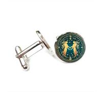 Gemelli per polsini camicia, Personaggi Gemelli Gradiente Errore Arte Fortuna Regalo Amico, Dodici Segni Zodiacali Versatili, Fibbia Da Polsino Personalizzata, Accessorio Per Camicia Regalo Per Padre