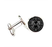 Gemelli per polsini camicia, Personaggi Gemelli Universo Topologia Stellare Portafortuna Amico Regalo, Dodici Segni Zodiacali Versatili, Fibbia Da Polso Personalizzata, Accessorio Per Camicia Regalo P