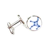 Gemelli per polsini camicia, Regalo Per Amico Con Augurio Per L'Universo Stellare Vergine, Dodici Segni Zodiacali Vergine, Fibbia Per Polsino Personalizzata, Accessorio Per Camicia Regalo Per Marito C