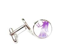 Gemelli per polsini camicia, Regalo Per Amico Con I Migliori Auguri, Moda Floreale Vergine, Diffrazione Spettrale, Dodici Segni Zodiacali Vergine, Fibbia Per Polsino Personalizzata, Accessorio Per Cam