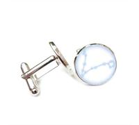 Gemelli per polsini camicia, Regalo Per Amico Fortunato Con Aura Quantistica E Intreccio Di Stelle Pesci, Segno Zodiacale Pesci Dodici, Fibbia Per Polsino Personalizzata, Accessorio Per Camicia Regalo