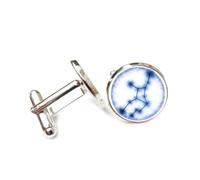 Gemelli per polsini camicia, Regalo Per Il Miglior Amico Con Augurio Per Il Cosmo Della Vergine, Dodici Segni Zodiacali Vergine, Fibbia Per Polsino Personalizzata, Accessorio Per Camicia Regalo Per Ma