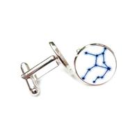Gemelli per polsini camicia, Regalo Per Il Miglior Amico Con Entanglement Quantistico Della Linea Stellare Della Vergine, Dodici Segni Zodiacali Della Vergine, Fibbia Per Polsino Personalizzata, Acces