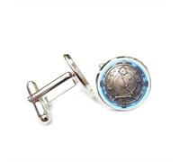 Gemelli per polsini camicia, Regalo Portafortuna Per Amici Con Bussola E Simbolo Del Futuro Pesci, Dodici Segni Zodiacali, Fibbia Per Polsino Personalizzata, Accessorio Per Camicia, Regalo Per Fidanza