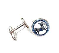 Gemelli per polsini camicia, Scultura A Rilievo Dello Spazio Totem Zodiacale, Sagittario, Dodici Segni Zodiacali, Fibbia Per Polsino Personalizzata, Accessorio Per Camicia, Regalo Per Contabile, Capo,