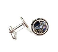 Gemelli per polsini camicia, Scultura A Rilievo Meccanica Dell'Universo Con Bovini, Segno Zodiacale Del Toro, Fibbia Per Bracciale Portafortuna Personalizzata, Accessorio Per Camicia, Regalo Per Conta