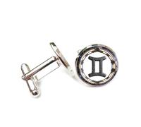 Gemelli per polsini camicia, Scultura In Rilievo Raffigurante Il Simbolo Della Bilancia Nello Spazio Profondo, Dodici Segni Zodiacali, Fibbia Per Polsino, Accessorio Per Camicia, Regalo Per Contabile,