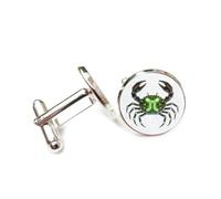 Gemelli per polsini camicia, Semplici Giunti Di Saldatura A Forma Di Granchio, Stile Circuito Stampato, Dodici Segni Zodiacali Del Cancro, Fibbia Per Polsino, Accessorio Per Camicia, Regalo Per Contab