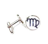 Gemelli per polsini camicia, Simbolo Cosmico Della Vergine, Entanglement Quantistico, Regalo Per Il Miglior Amico, Vergine, Dodici Segni Zodiacali, Fibbia Per Polsino Personalizzata, Accessorio Per Ca