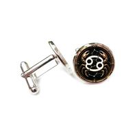 Gemelli per polsini camicia, Simbolo Del Granchio Punk, Equipaggiamento Di Alta Qualità, Heavy Metal Meccanico, Dodici Segni Zodiacali Del Cancro, Fibbia Per Polsino, Accessorio Per Camicia, Regalo P