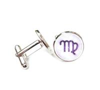 Gemelli per polsini camicia, Simbolo Della Galassia Vergine, Entanglement Quantistico, Regalo Per Il Miglior Amico, Vergine, Dodici Segni Zodiacali, Fibbia Per Polsino Personalizzata, Accessorio Per C