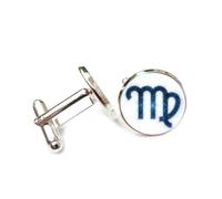 Gemelli per polsini camicia, Simbolo Della Linea Della Nebulosa Vergine, Entanglement Quantistico, Regalo Per Il Miglior Amico, Vergine, Dodici Segni Zodiacali, Fibbia Per Polsino Personalizzata, Acce