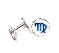 Gemelli per polsini camicia, Simbolo Della Linea Stellare Della Vergine, Entanglement Quantistico, Regalo Per Il Miglior Amico, Vergine, Dodici Segni Zodiacali, Fibbia Per Polsino Personalizzata, Acce