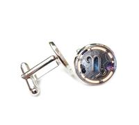 Gemelli per polsini camicia, Simbolo Dell'Universo Stellato Con Texture In Lega A Rilievo, Segni Zodiacali Futuristi Dell'Ariete, Fibbia Per Polsino, Accessorio Per Camicia, Regalo Per Contabile, Capo