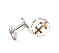 Gemelli per polsini camicia, Simbolo Di Freccia Infuocata Heavy Metal, Sagittario Dodici Segni Zodiacali, Fibbia Per Polsino Personalizzata, Accessorio Per Camicia Regalo Per Contabile, Capo, Affari,