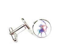 Gemelli per polsini camicia, Stella Zodiacale Totem Diffrazione Spettrale, Sagittario Dodici Segni Zodiacali, Fibbia Per Polsino Personalizzata, Accessorio Per Camicia Regalo Per Contabile Capo Affari