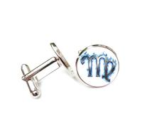 Gemelli per polsini camicia, Totem Di Fuoco Vergine, Texture Heavy Metal, Arte, Auguri Per Il Miglior Amico, Vergine, Dodici Segni Zodiacali, Fibbia Per Polsino Personalizzata, Accessorio Per Camicia,