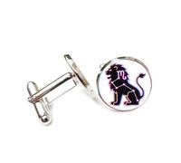 Gemelli per polsini camicia, Totem Stella Leone Techiness Cyber Neon, Dodici Segni Zodiacali Del Leone, Fibbia Per Polsino Personalizzata, Accessorio Per Camicia, Regalo Per Contabile, Capo, Affar