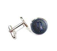 Gemelli per polsini camicia, Universo Stellato Meccanico Con Texture In Rilievo, Dodici Segni Zodiacali Futuristi Dell'Ariete, Fibbia Per Polsino, Accessorio Per Camicia, Regalo Per Contabile, Capo, A