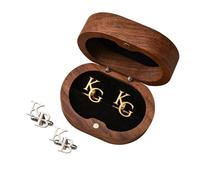Gemelli Personalizzati Con Iniziali Da Uomo, Gemelli Con Monogramma Personalizzati Per Matrimoni, Eventi Formali E Di Lavoro, Gioiello Minimalista Da Regalare A Papà, Allo Sposo E Ai Testimoni