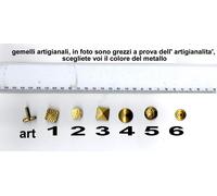 gemelli personalizzati cufflinks 1 coppia made in italy ARTIGIANALI imp