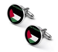 Gemelli personalizzati gratuiti per la Palestina, fermacravatta vintage, regali di nozze per padre, nonno, papà