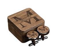 Gemelli Personalizzati Per I Groomsmen, Gemelli In Legno Artigianali Personalizzati, Regalo Di Nozze Di Anniversario Di Lavoro Di San Valentino Per I Migliori Uomini