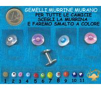 gemelli personalizzati SMALTATI cufflinks 1 coppia made in italy ARTIGIANALI