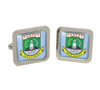 Gemelli Quadrati Banten In Scatola In Cromo GBP