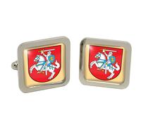 Gemelli Quadrati Da Lituania In Scatola In Cromo GBP
