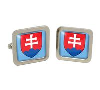 Gemelli Quadrati Per Slovacchia In Scatola Cromata GBP