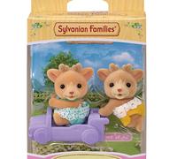 Gemelli renna - il set gemelli renna include 2 bebè e un carretto in cui possono cavalcare.