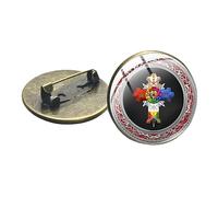 Gemelli rotondi in vetro Delta Force Black Ops SAS militare tattico Cabochon in vetro spille punk anime accessori regali