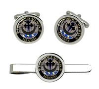 Gemelli Scottish Clan Hannay E Set Fermacravatta