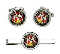 Gemelli Scozzesi Clan Drummond E Fermacravatta Set