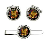 Gemelli scozzesi Munro Scottish Clan e Fermacravatta Set