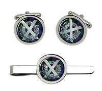 Gemelli Scozzesi Scottish Horse, Set Gemelli e Fermacravatta British Army
