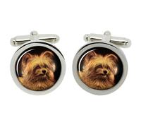 Gemelli Skye Terrier In Scatola Cromata In Chrome Box