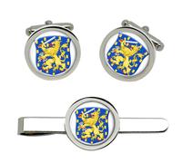 Gemelli Stemma Araldico Olandese e Set Fermacravatta
