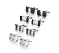 Gemelli Uomo 4 Pairs Cufflinks Set CuffLinks For Mens Wedding Souvenirs Groomsmen(T0204019 no box)