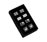 Gemelli Uomo 4 Pairs Cufflinks Set CuffLinks For Mens Wedding Souvenirs Groomsmen(T0204035 with box)