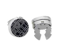Gemelli Uomo Round Cufflinks Simple Neutral American Style Shirts Formal Wear Exhibitions(Gold)