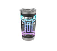 Gemelli Valori nutrizionali Segno zodiacale Astrologia Blu Viola Bicchiere termico in acciaio inox doppia parete