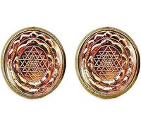 Gemelli vintage Sri Yantra Mandala Sri Yantra Mandala Art Charm gioielli regalo amico